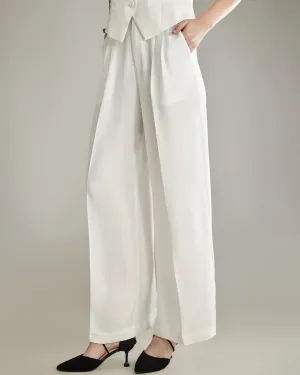 40 Momme Wide Leg Silk Pants