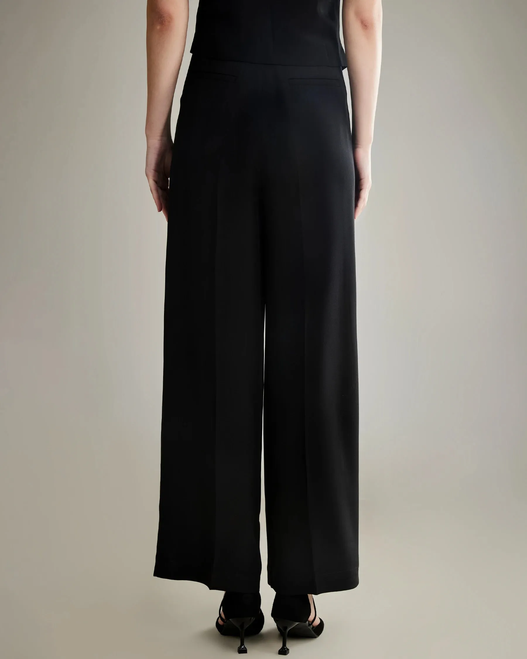 40 Momme Wide Leg Silk Pants