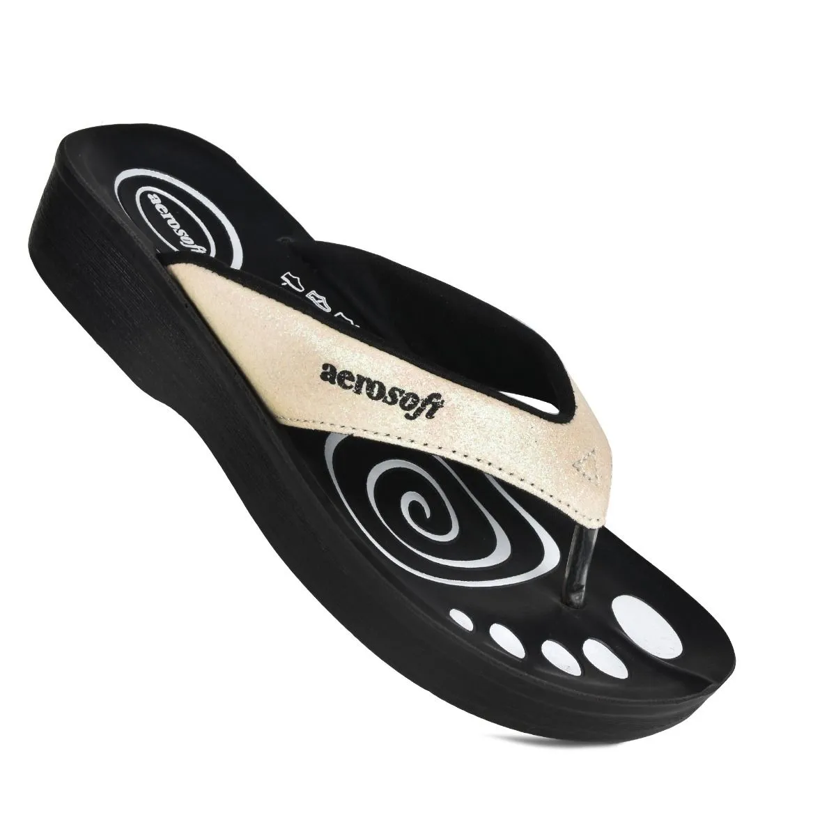 Aerosoft Women’s Gliterrati Casual Summer Thong Sandals