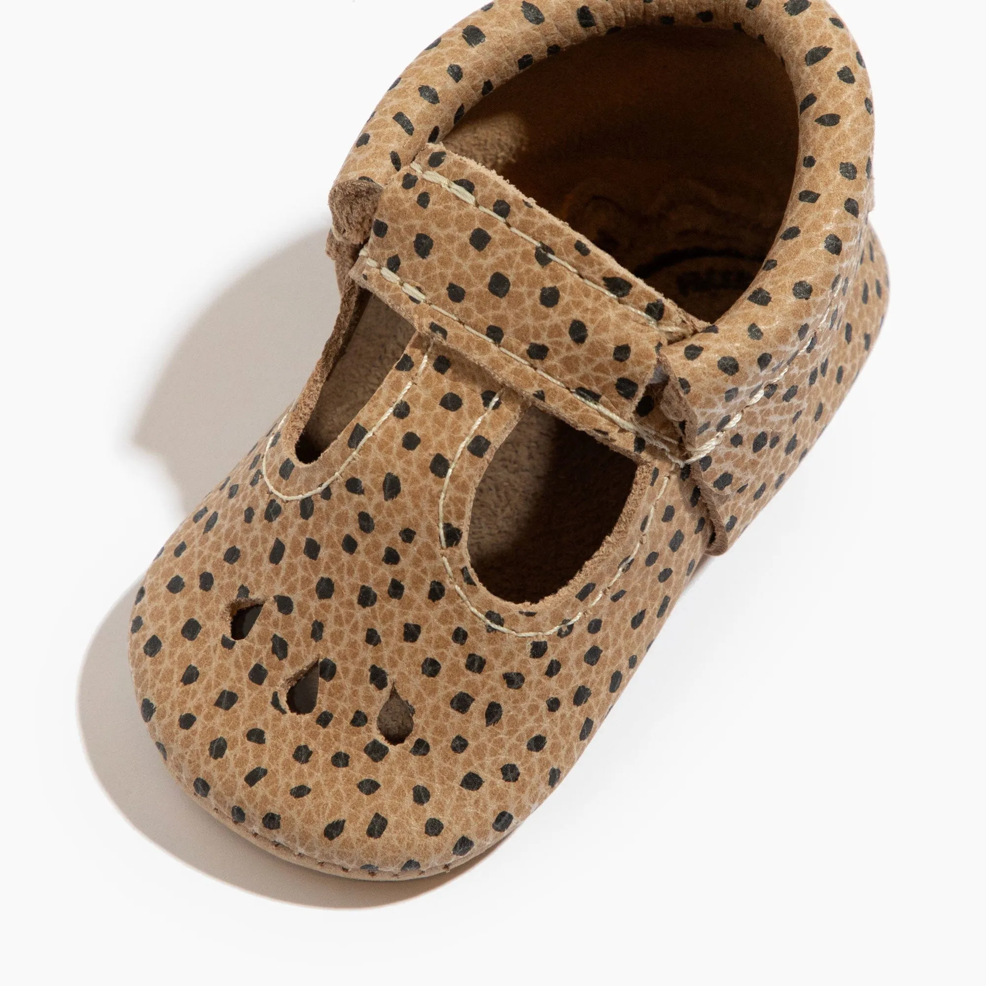 Almond Speckles Mary Jane Baby Shoe