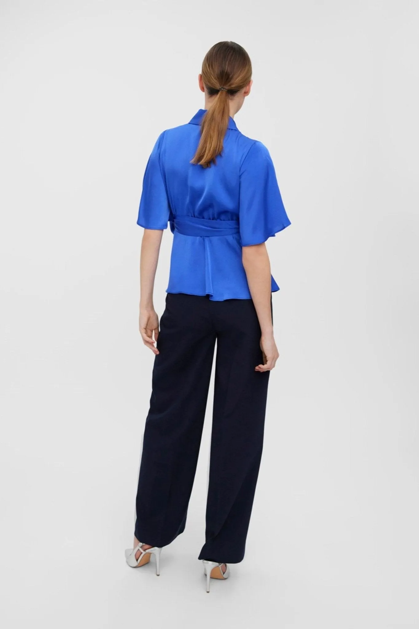 Amalia Wrap Top - Dazzling Blue