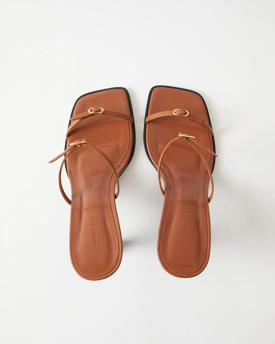 Avery Sandals Leather Nappa Tan