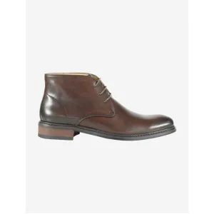 AZOR LA MODE Men's Crete Leather Chukka Boot Brown