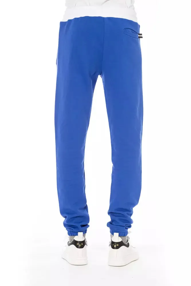 Baldinini Trend Blue Cotton Men Pants