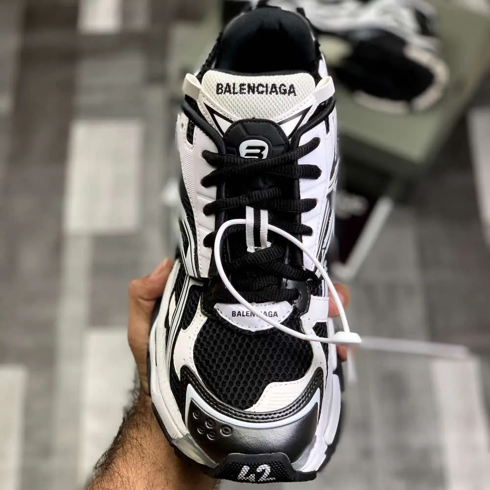 Ballenciiaga Runner (Black White)Top Premium Batch