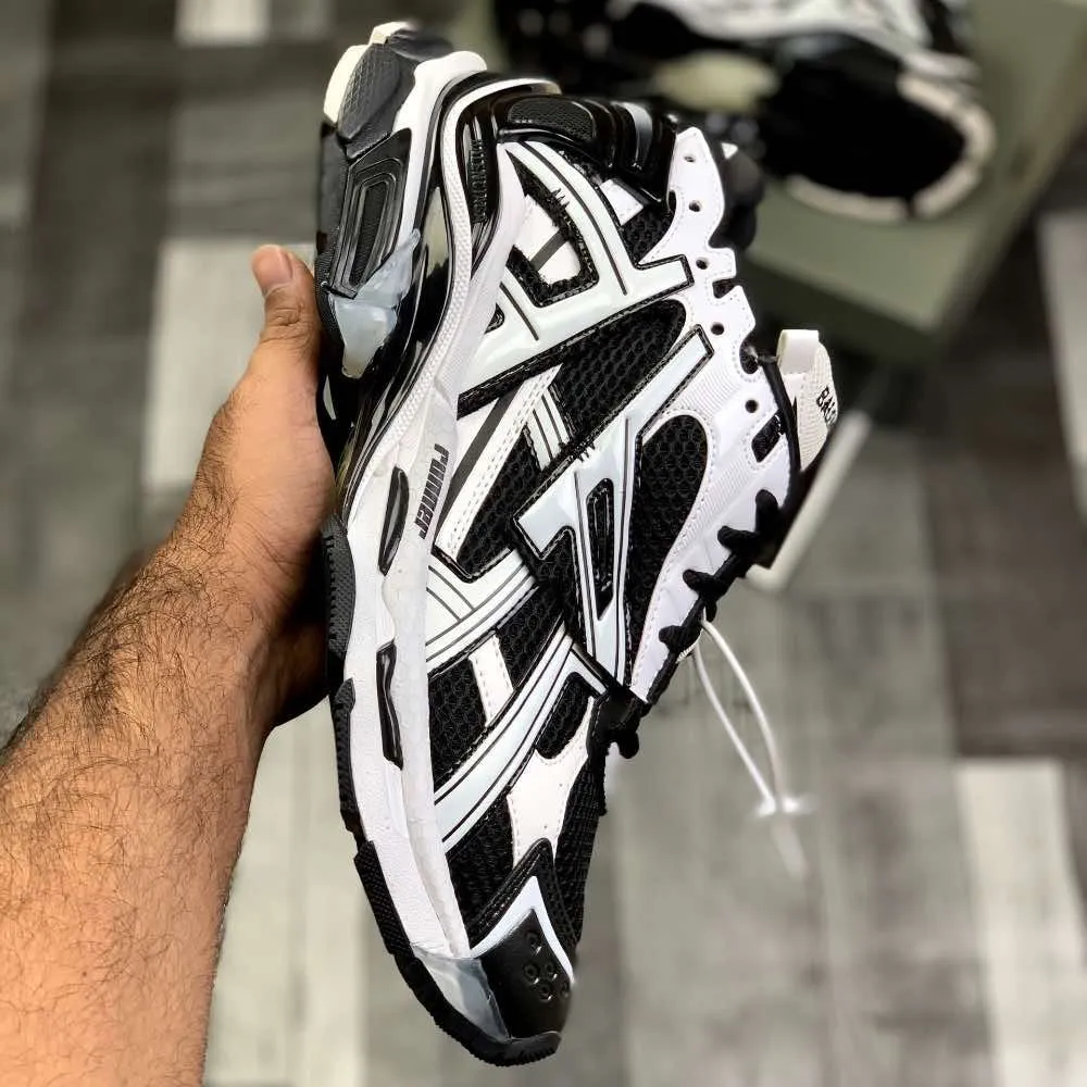 Ballenciiaga Runner (Black White)Top Premium Batch