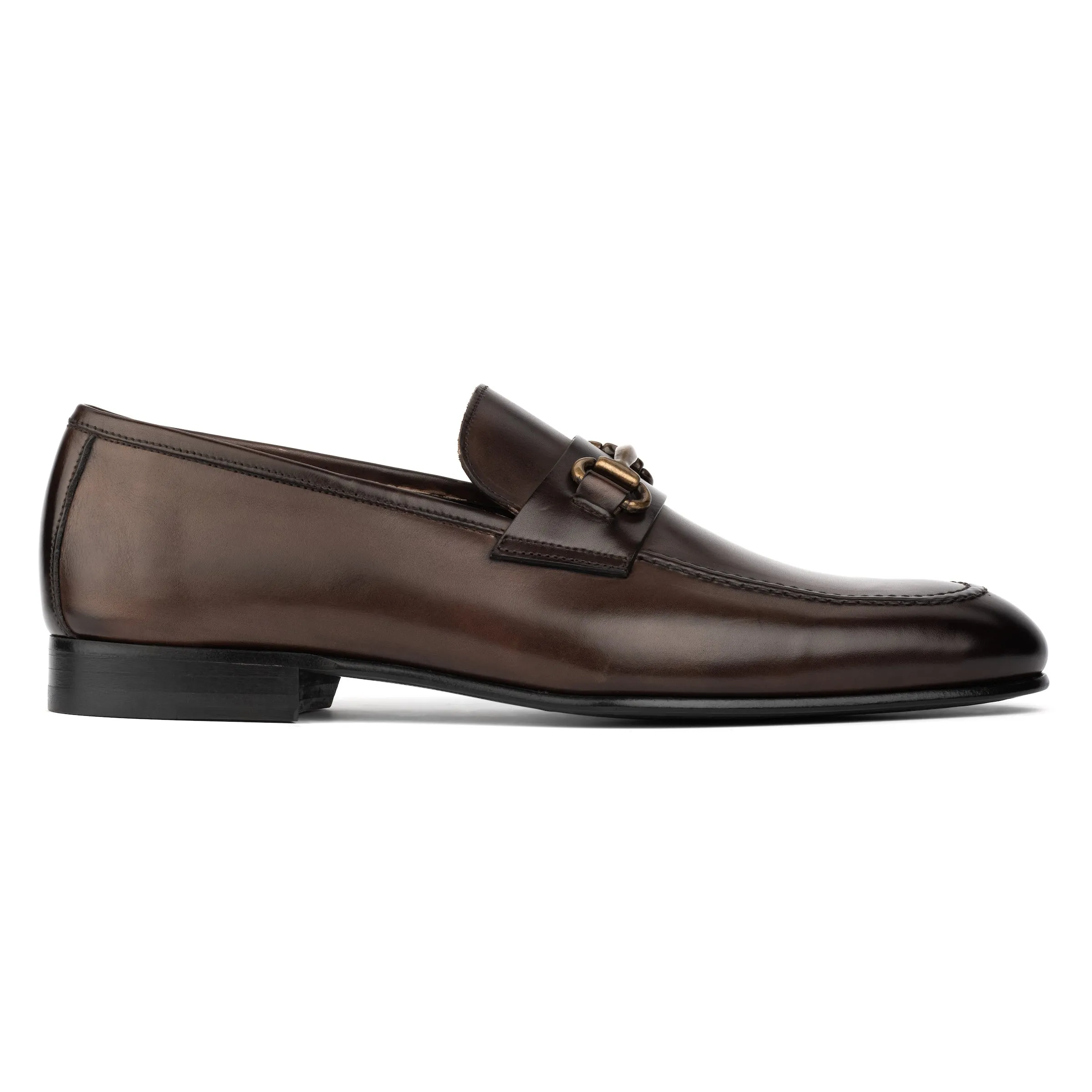 Berkshire Burnished Brown Calf Bit Loafer