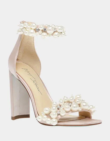 Betsey Johnson Fay Heels In Blush