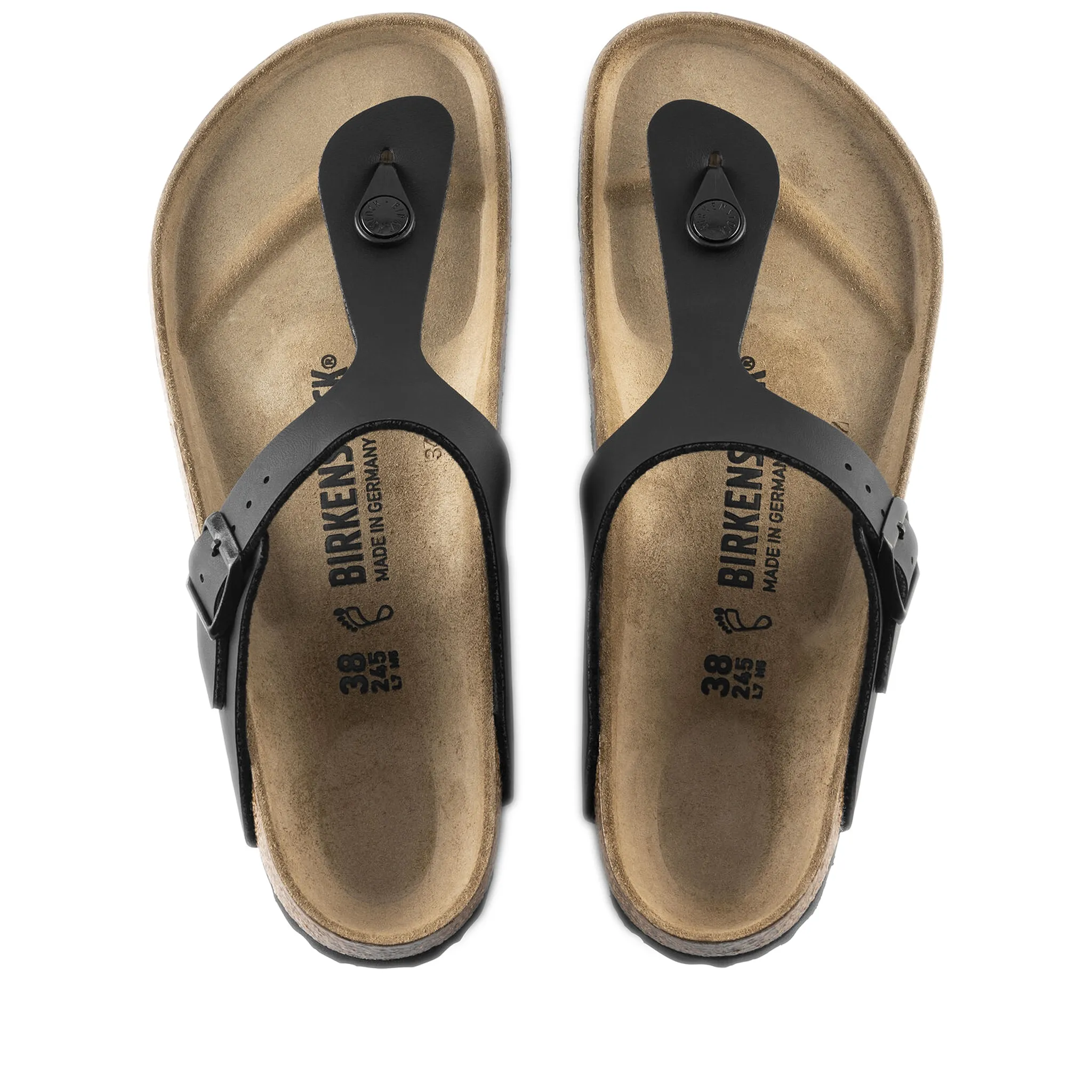 Birkenstock Gizeh Birko-Flor - Black Sandals