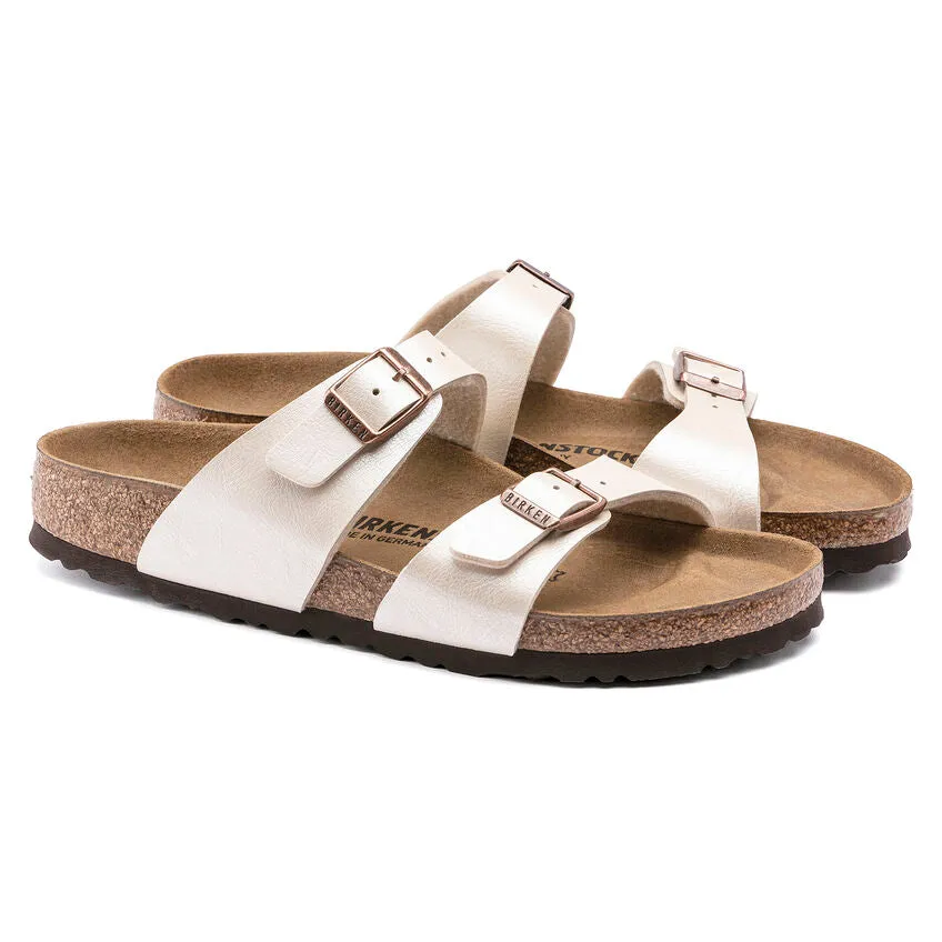 Birkenstock Women's Sydney Birko-Flor (Graceful Pearl White - Regular Fit)