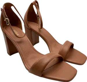 Carvela Tan Leather Strap Heeled Sandals UK 8