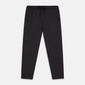 Charcoal Tailored Drawstring Trousers