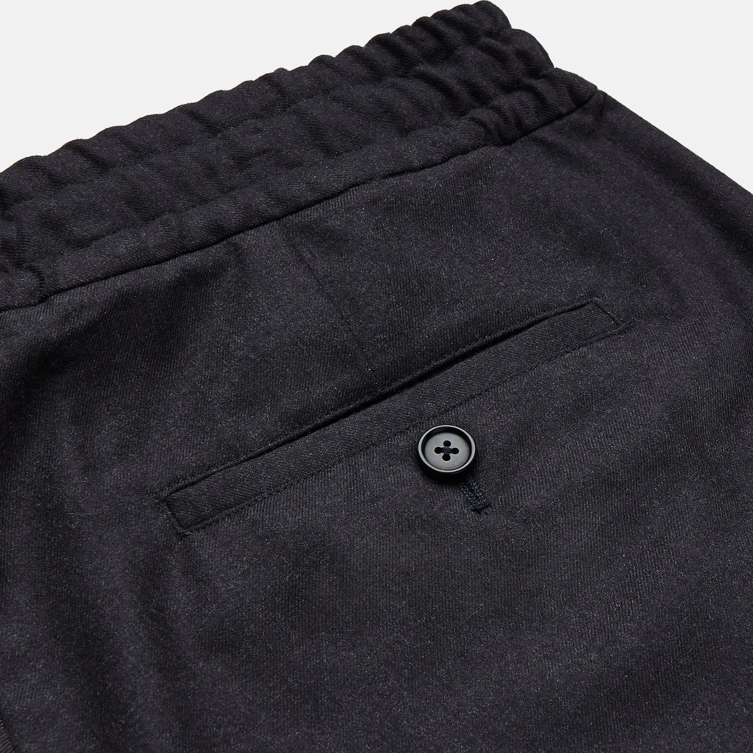 Charcoal Tailored Drawstring Trousers