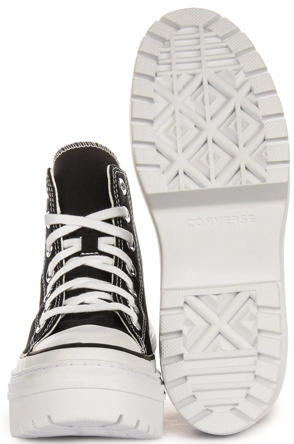 Converse Chuck Taylor Lugged Heel Platform A08258C In Black White