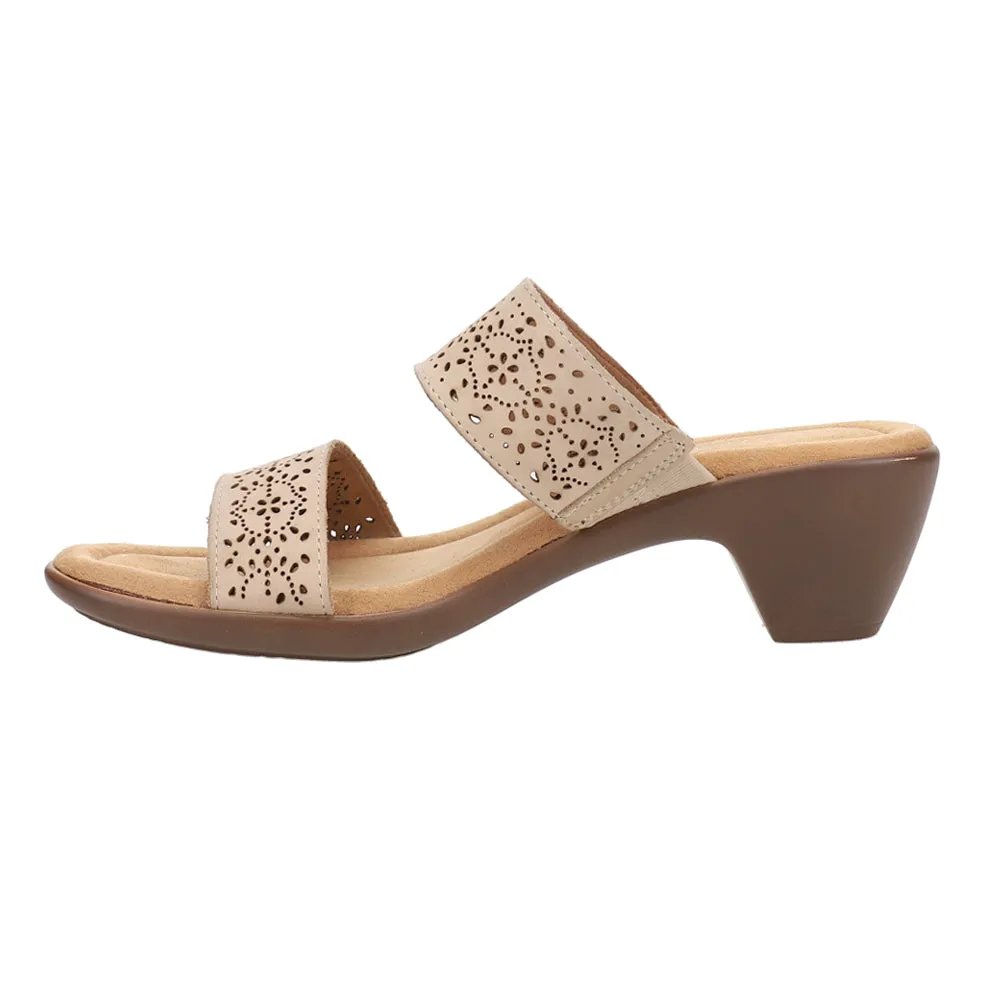 Crista Cut-Outs Block Heel Sandals