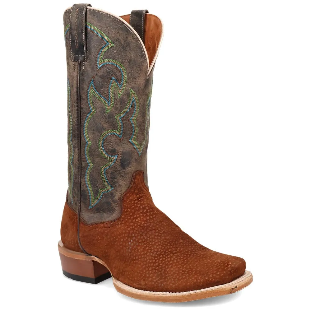 Dan Post Men's Cappy Brown Carpincho Leather Western Boots