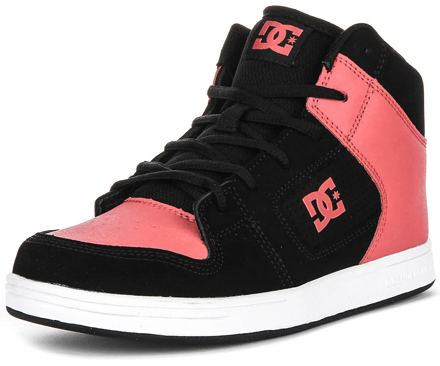 Dc Shoes Manteca 4 Hi In Black Red For Youth