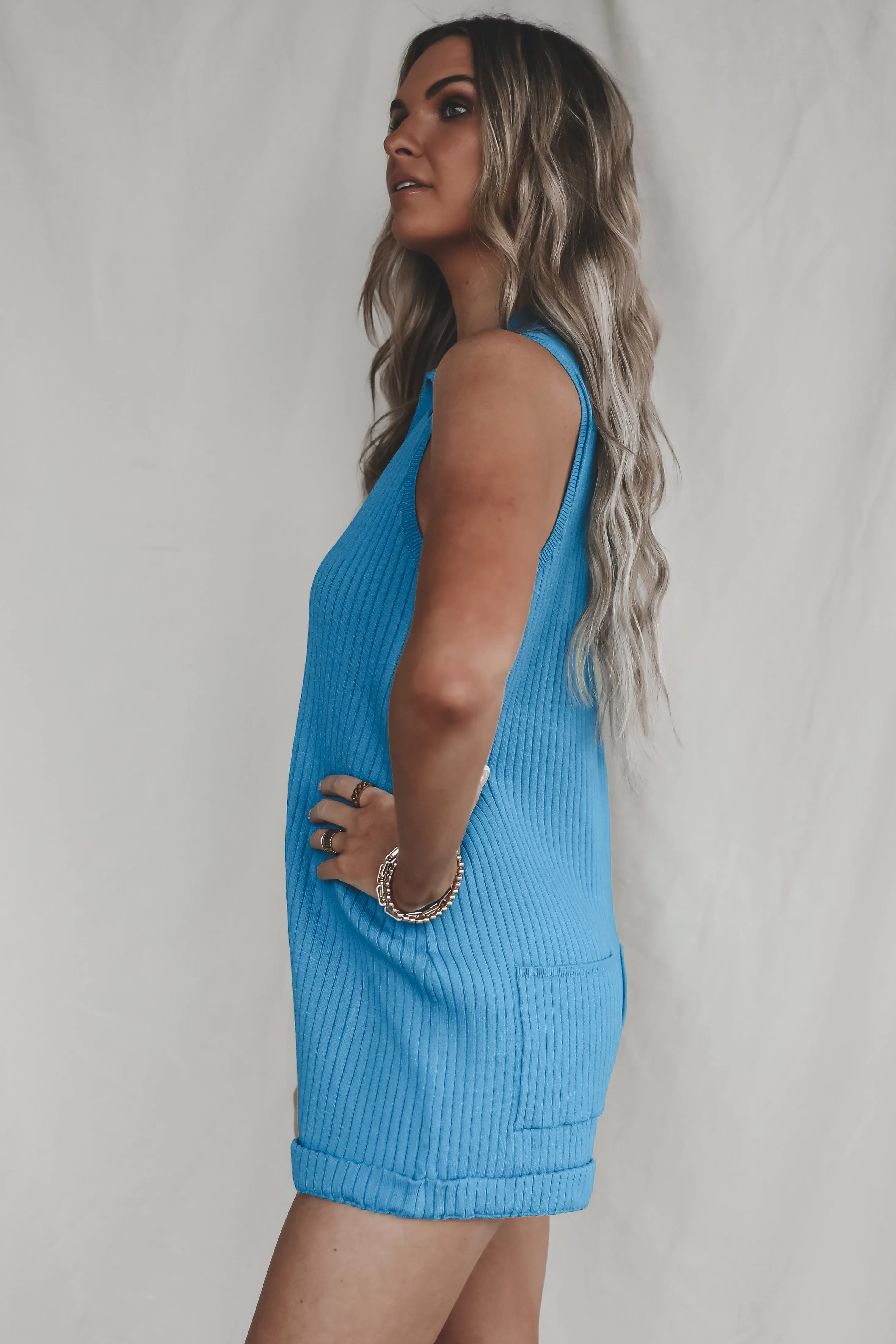 DEAL SHOW ME YOUR MUMU All In One - Teal Rib Knit