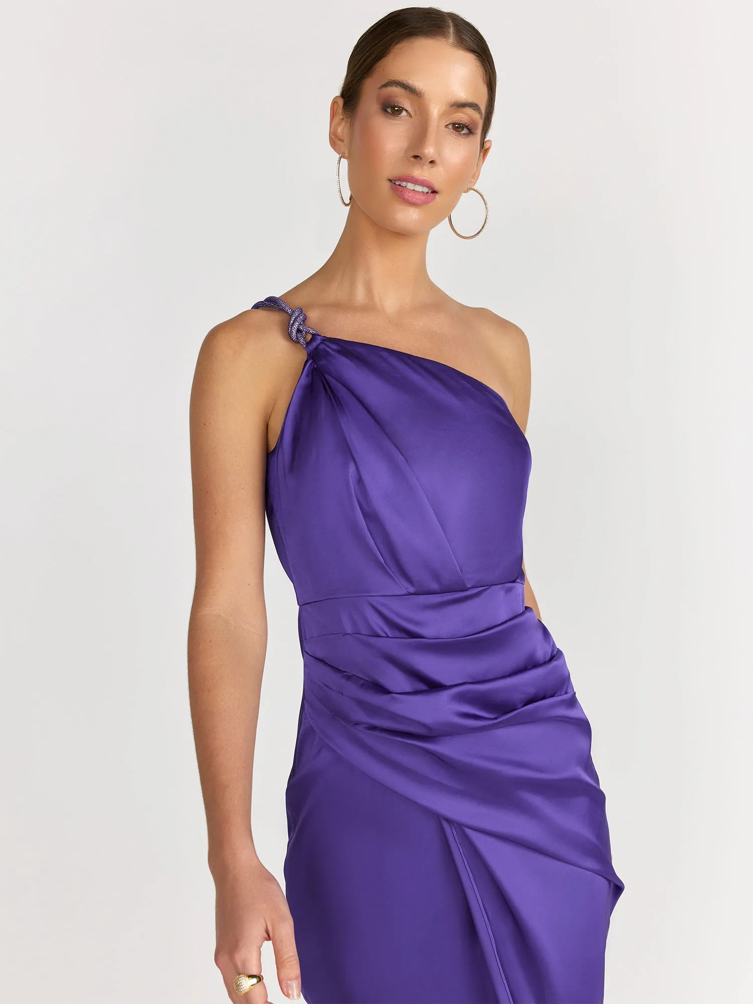 Do   Be Crystal Knot Detail One Shoulder Dress - Brands We Love