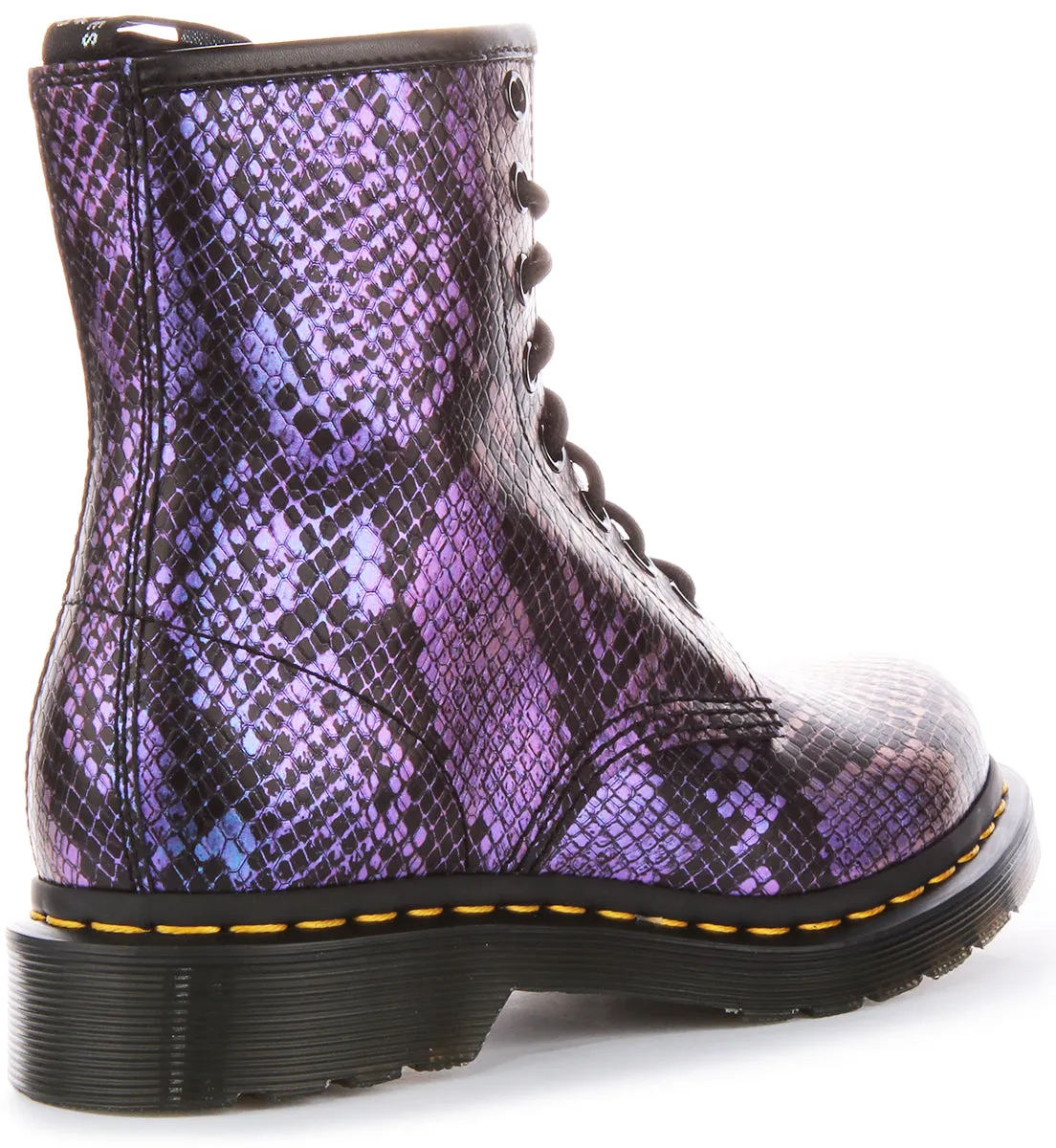 Dr Martens 1460 Snake In Black Purple For Women