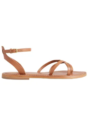 Easy Tan Leather Flat Sandals