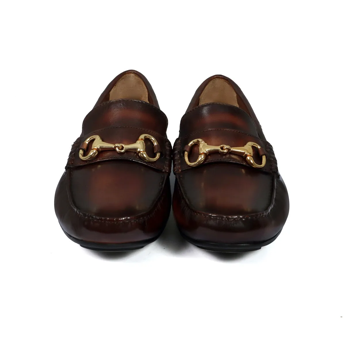 Espresso Horse-bit Driving Loafer Shoe