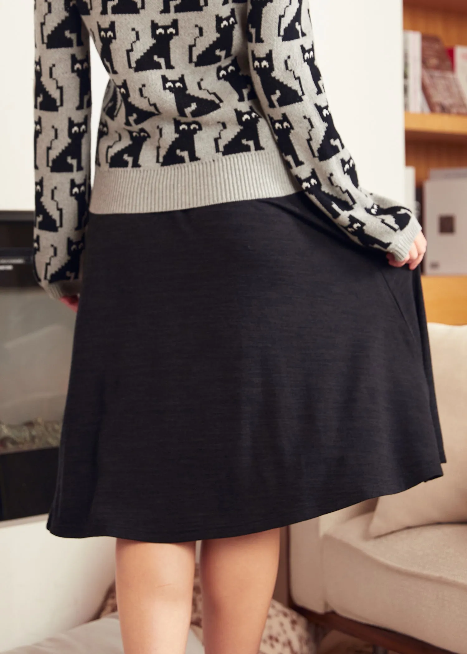 Excellence Attained Knit Midi Skirt