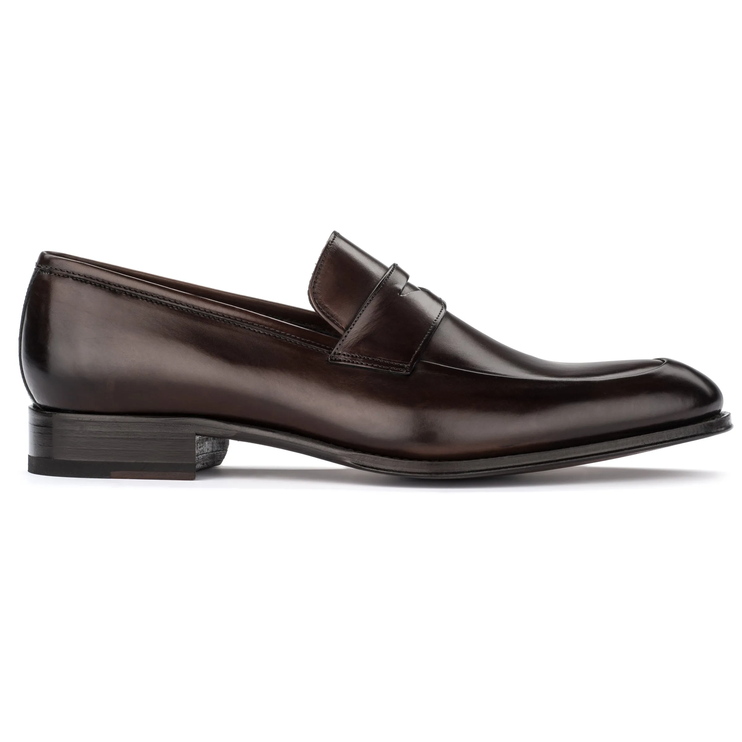 Francis Burnished Brown Calf Loafer