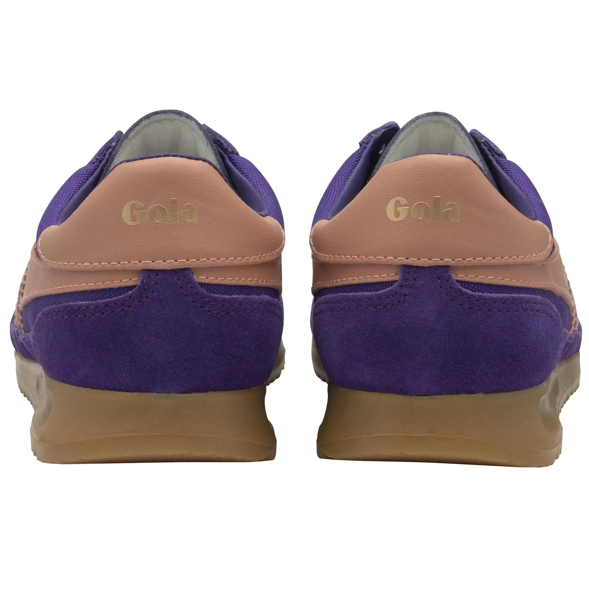 Gola Tornado Ladies Royal Purple/Terracotta Suede Lace Up Trainers