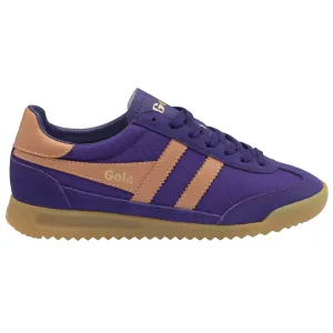 Gola Tornado Ladies Royal Purple/Terracotta Suede Lace Up Trainers