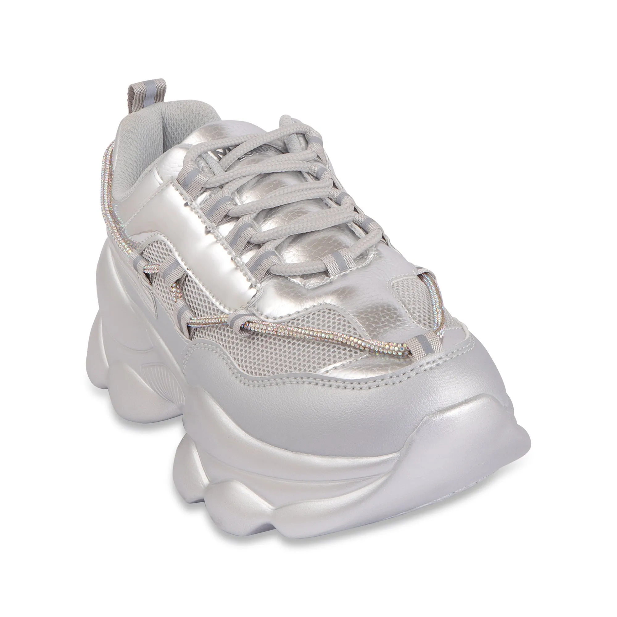 Hamster London Marcella Party Silver Sneakers