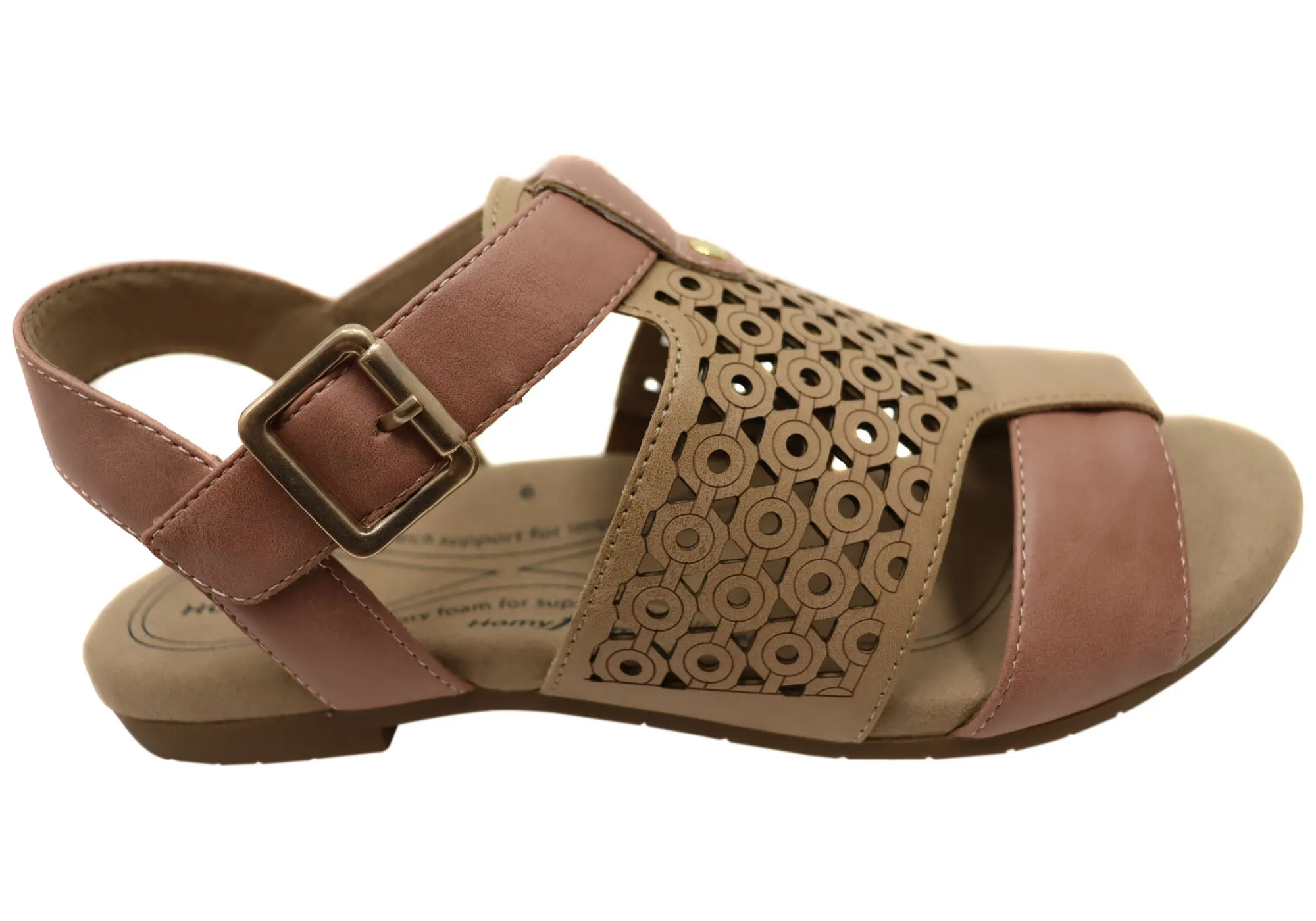 Homyped Womens Bobby T Bar Comfortable Sandals