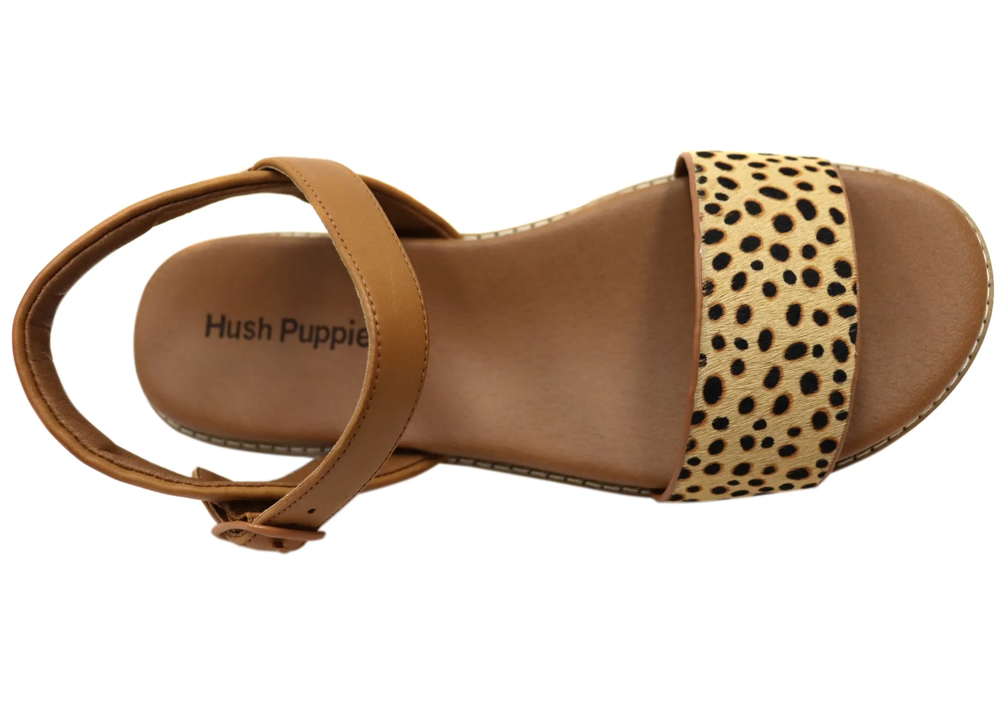 Hush Puppies Promise Womens Comfortable Leather Sandals