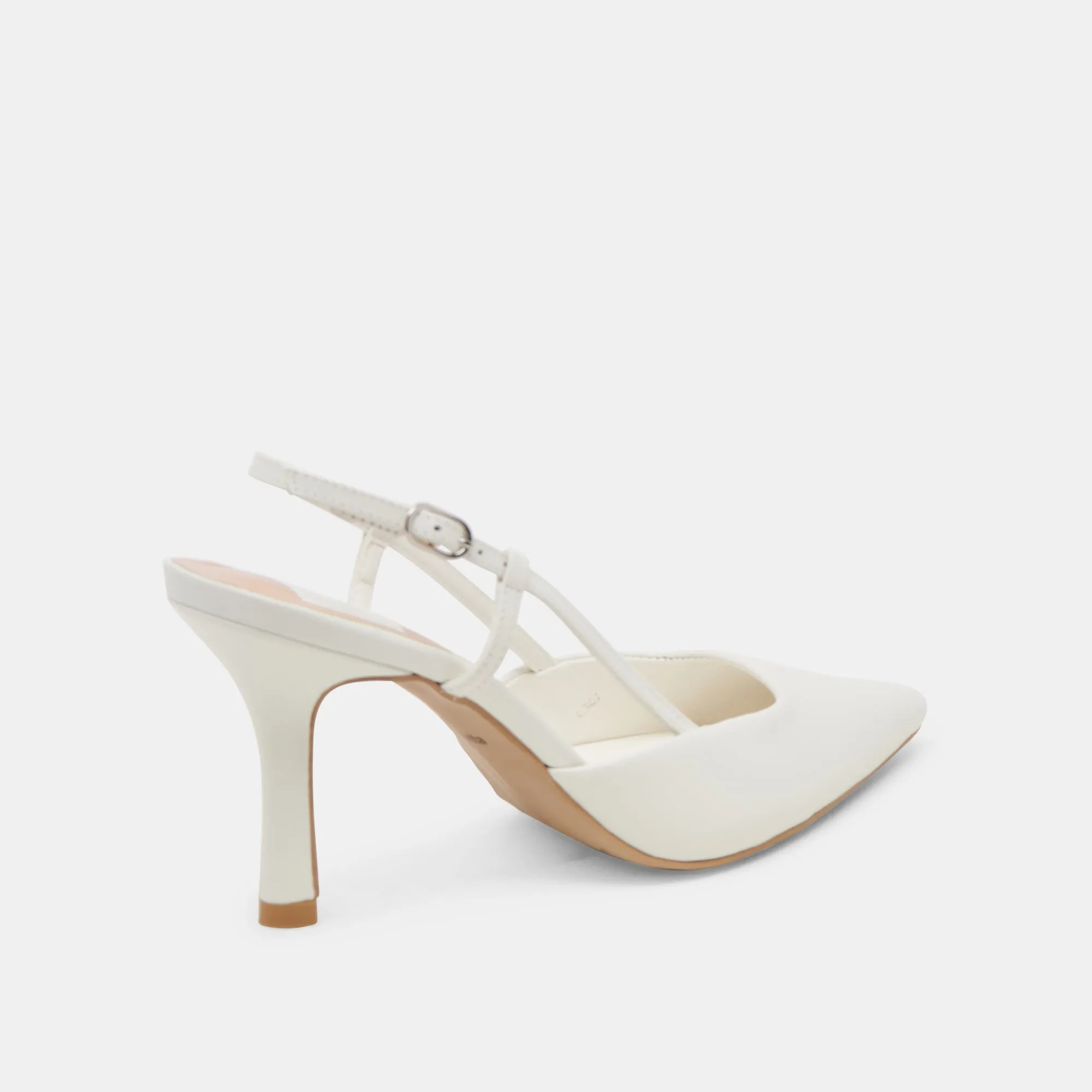 KIM HEELS WHITE LEATHER