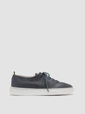 LEGGERA 100 - Blue Leather Low Top Sneakers