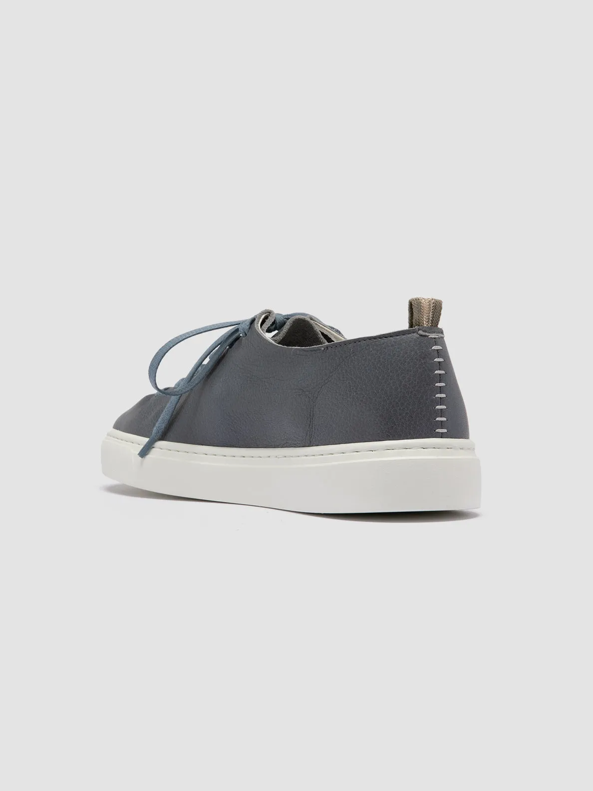 LEGGERA 100 - Blue Leather Low Top Sneakers