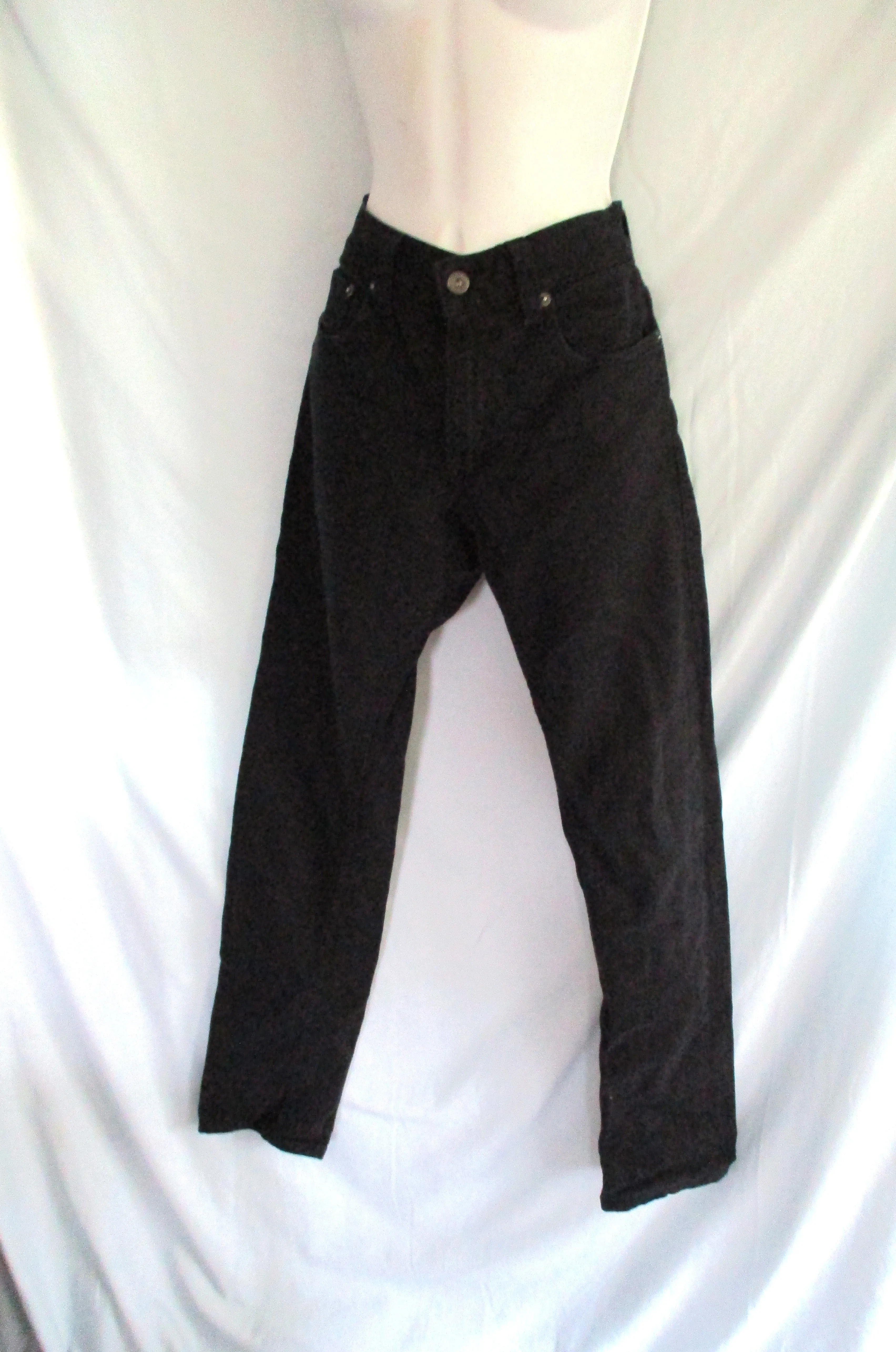 LEVI'S 511 SKINNY JEANS Denim PANTS 30X32 BLACK Dungarees Rugged