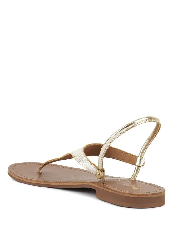 MADELINE Flat Thong Sandals