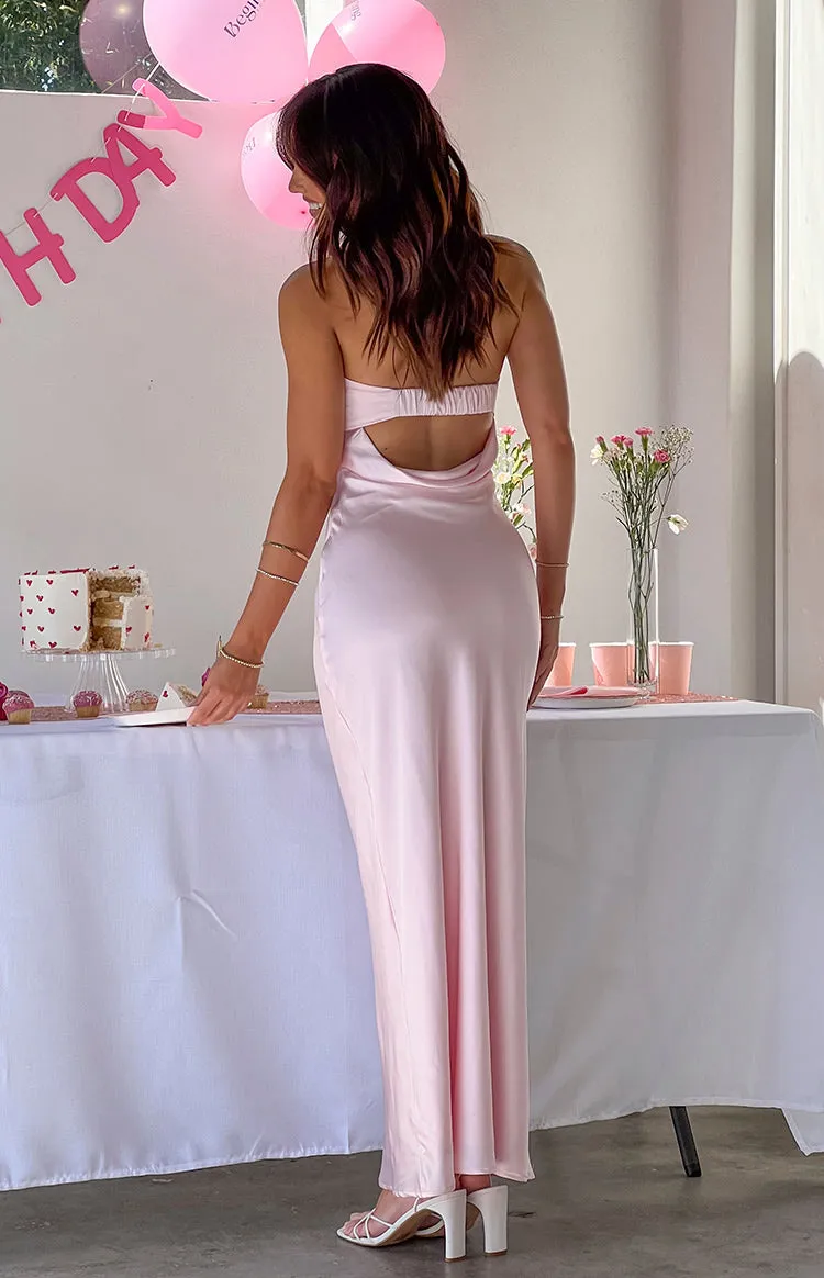 Maiah Light Pink Maxi Dress