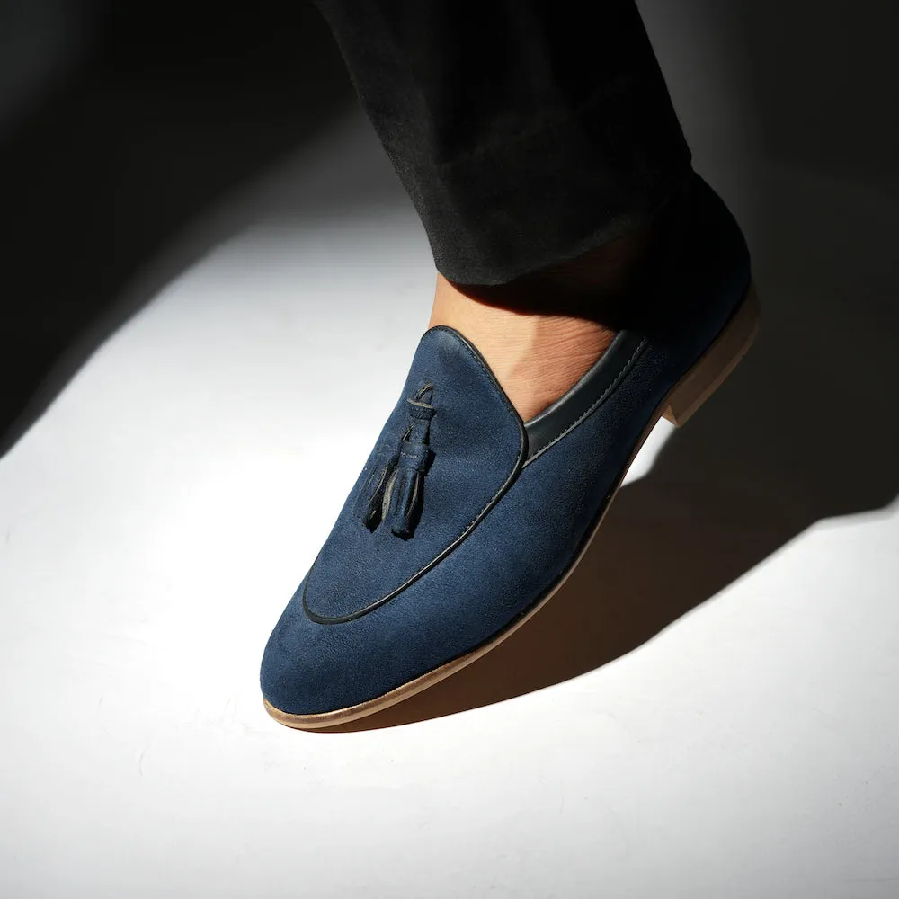 Monkstory Tassel Slip-Ons - Blue