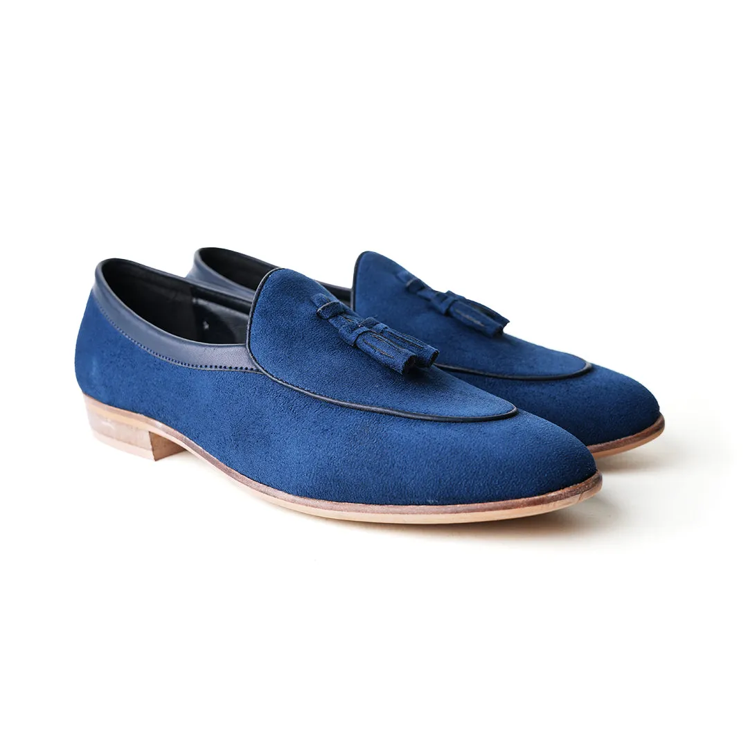 Monkstory Tassel Slip-Ons - Blue