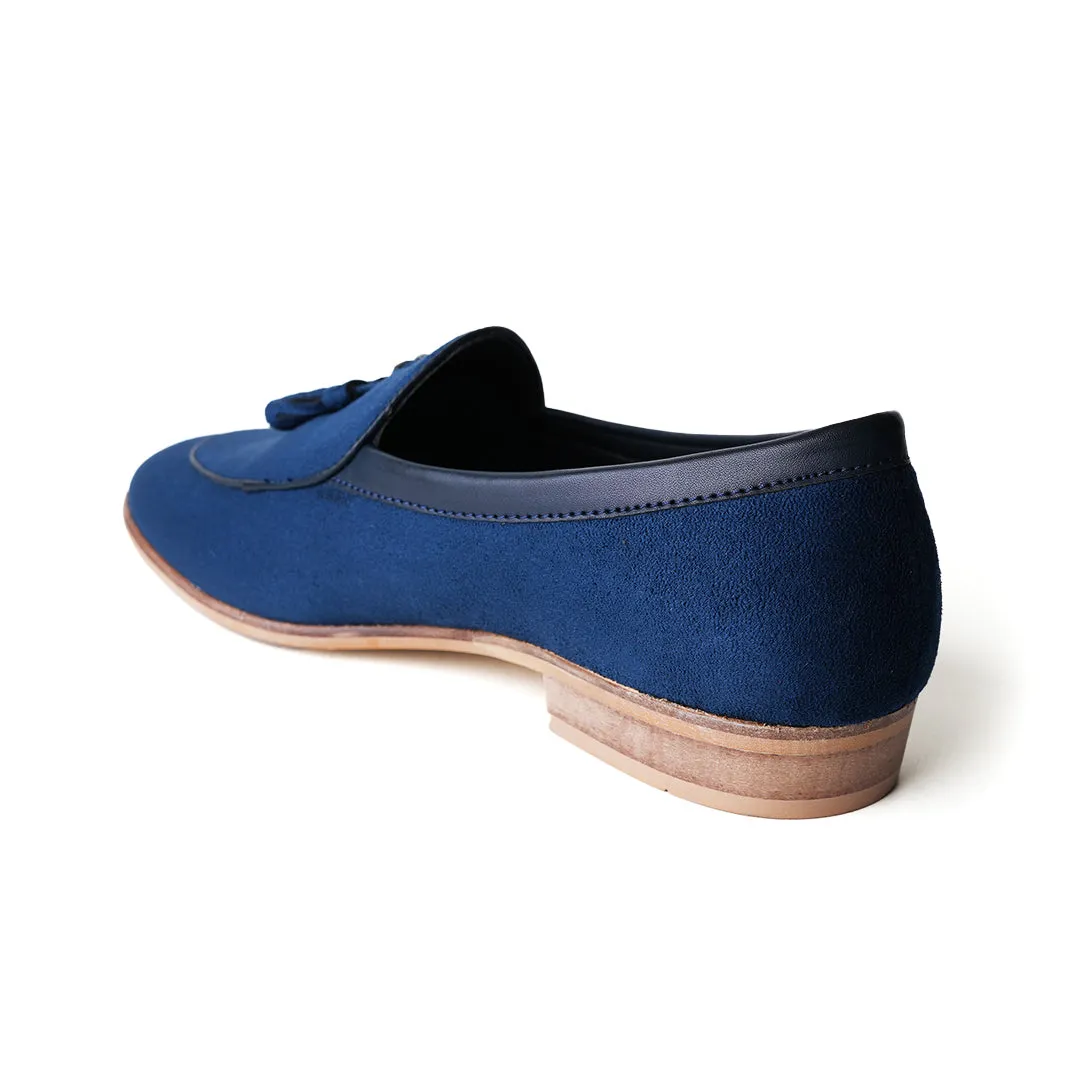 Monkstory Tassel Slip-Ons - Blue