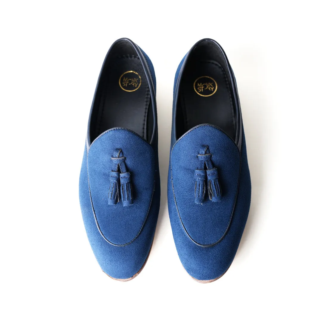 Monkstory Tassel Slip-Ons - Blue