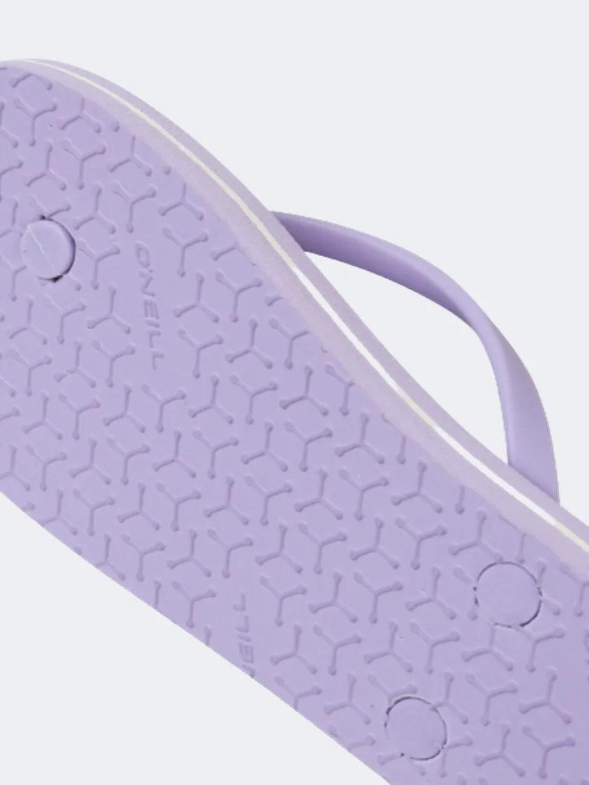 O&#39;Neill Profile Logo Women Beach Slippers Purple Rose