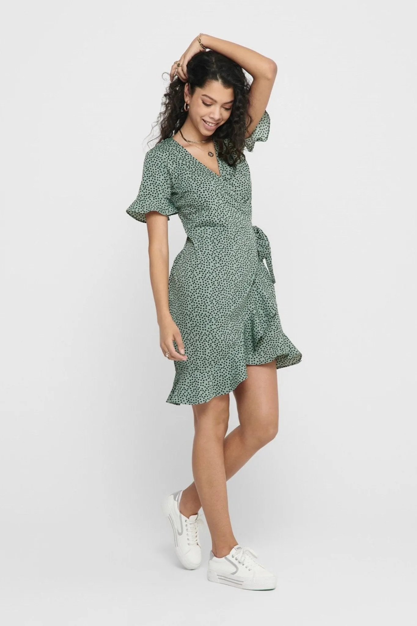 Olivia Wrap Dress - Chinois Green