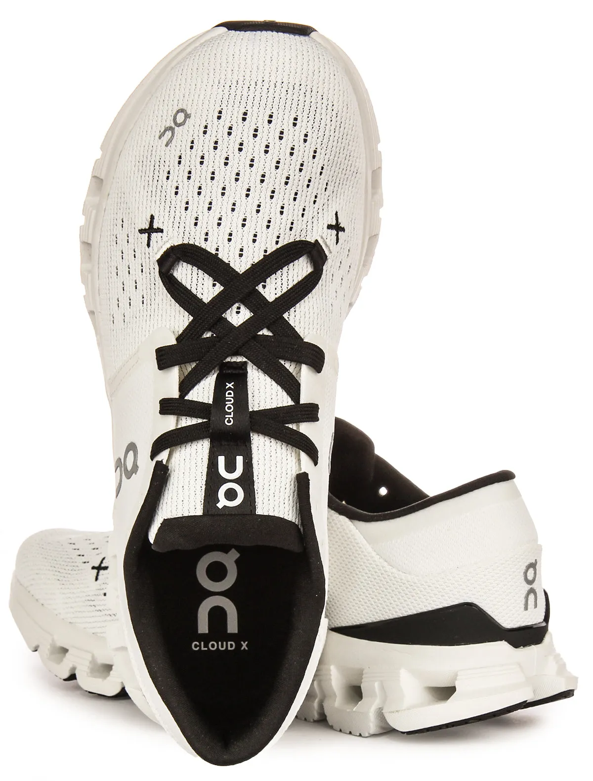 On Running Cloud X 4 In White Black For Men