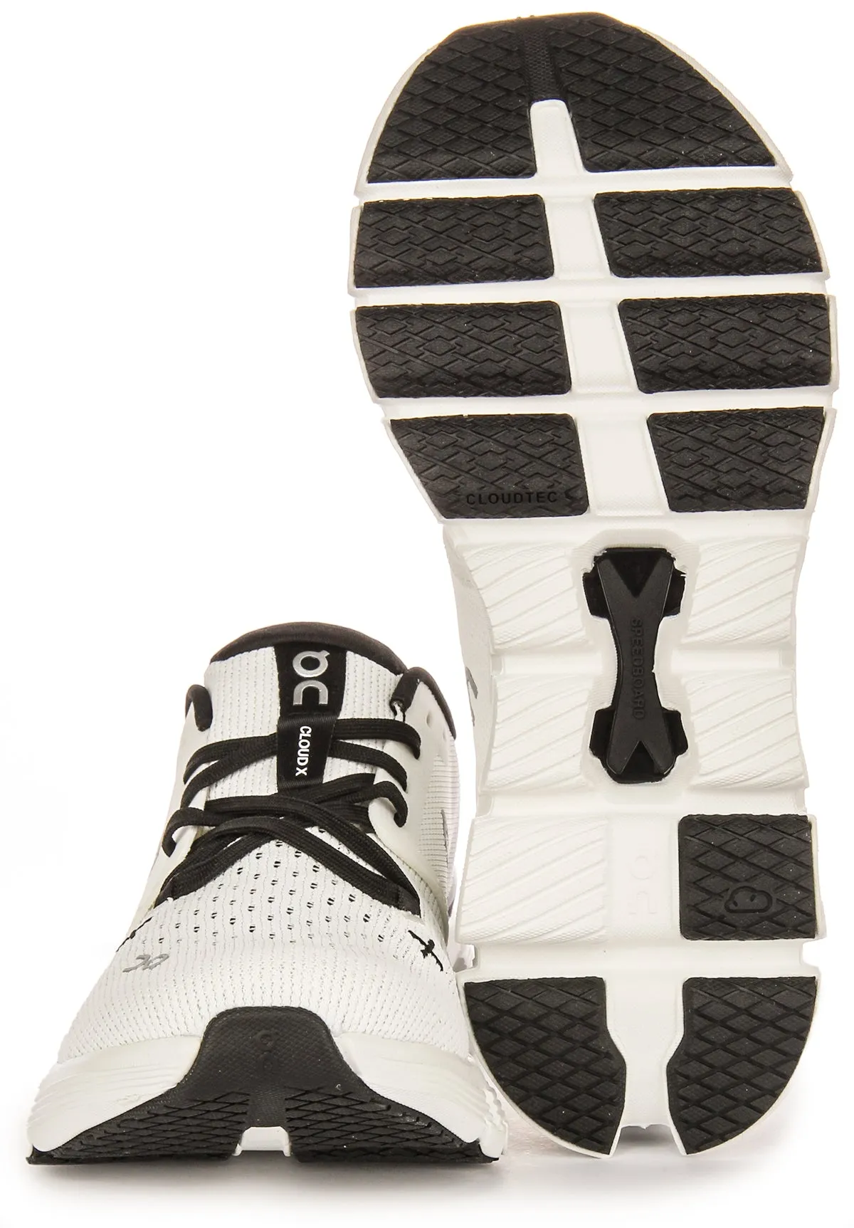 On Running Cloud X 4 In White Black For Men