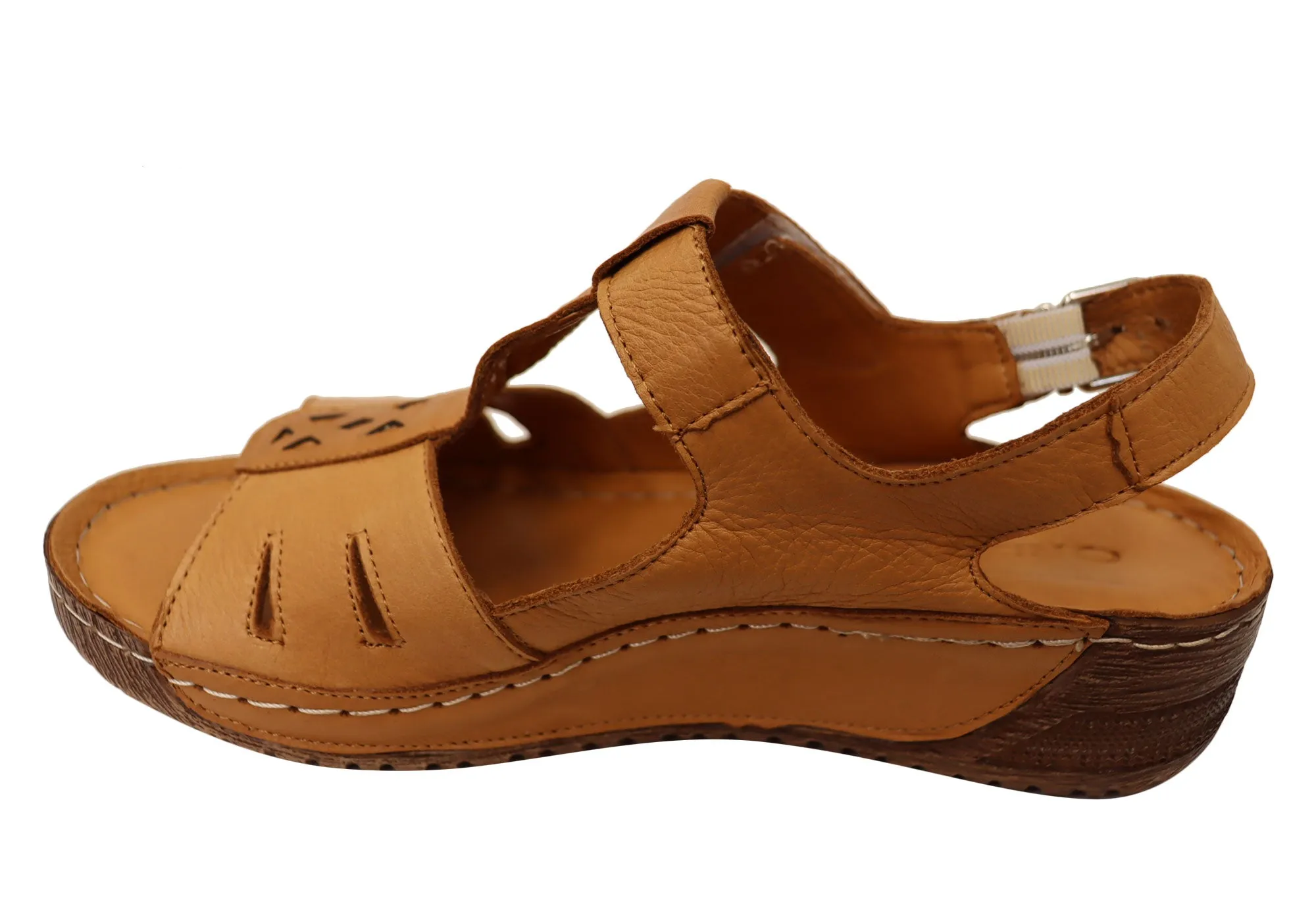 Orizonte Shaz Womens European Comfortable Leather Sandals