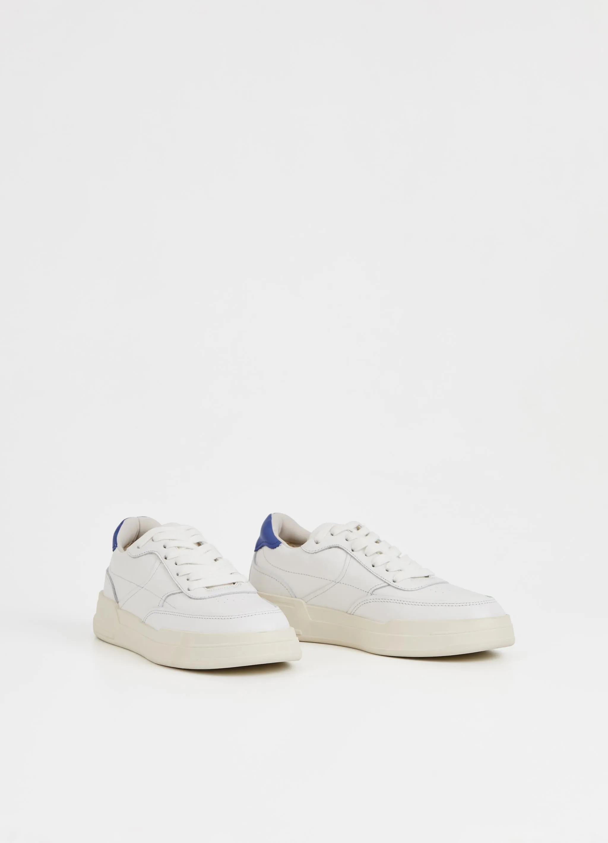 Selena Sneaker White/Cobalt Leather