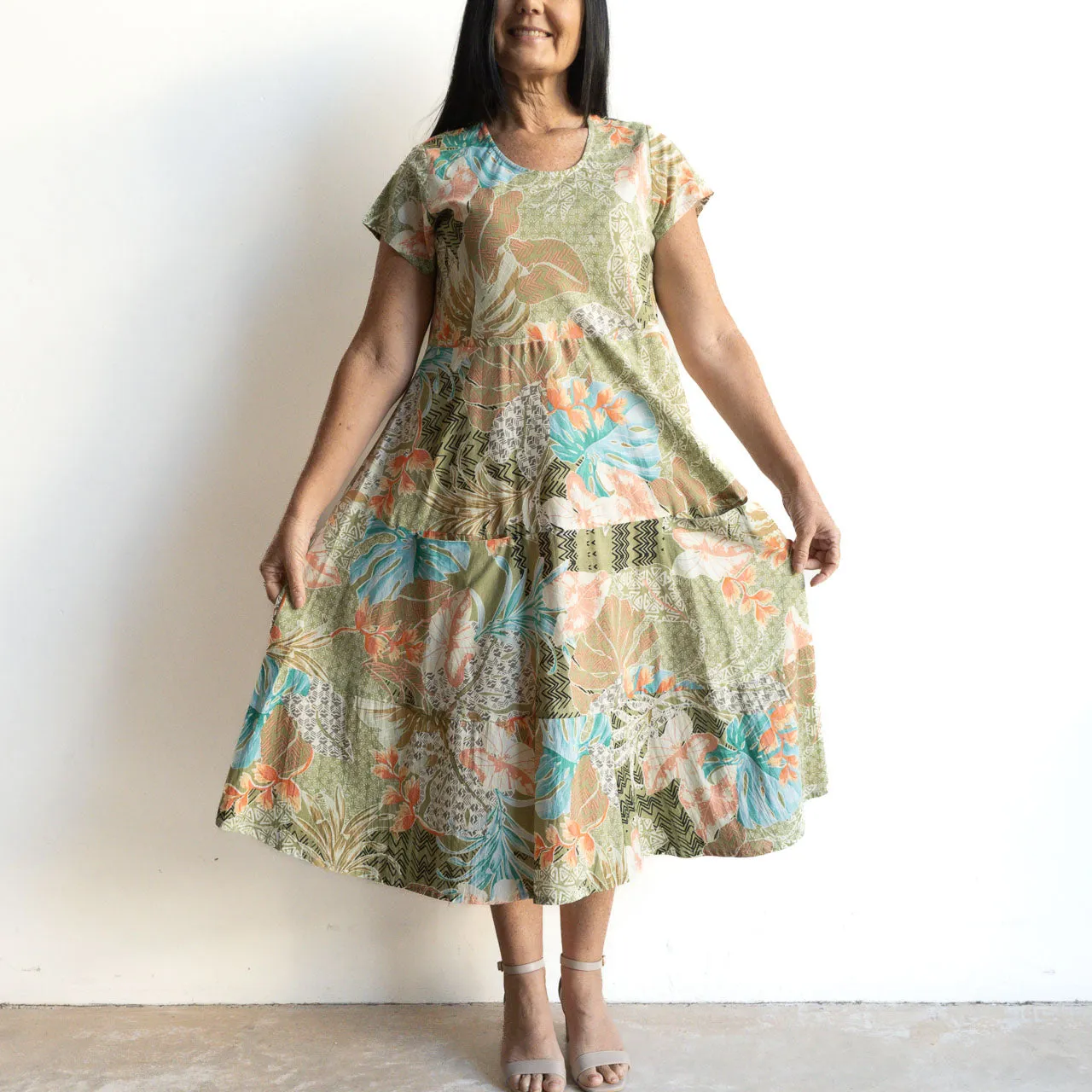 Sweet Bias Dress by Orientique Australia - Algarve - 20000